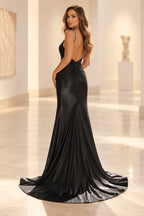 Radiant Mermaid Sweetheart Sleeveless Open Back Floor Length Prom Dress