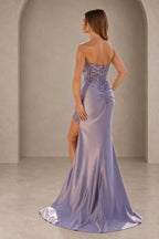 Sophisticated Mermaid Sweetheart Sleeveless Corset Back Floor Length Prom Dress