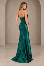 Sophisticated Mermaid Sweetheart Sleeveless Corset Back Floor Length Prom Dress